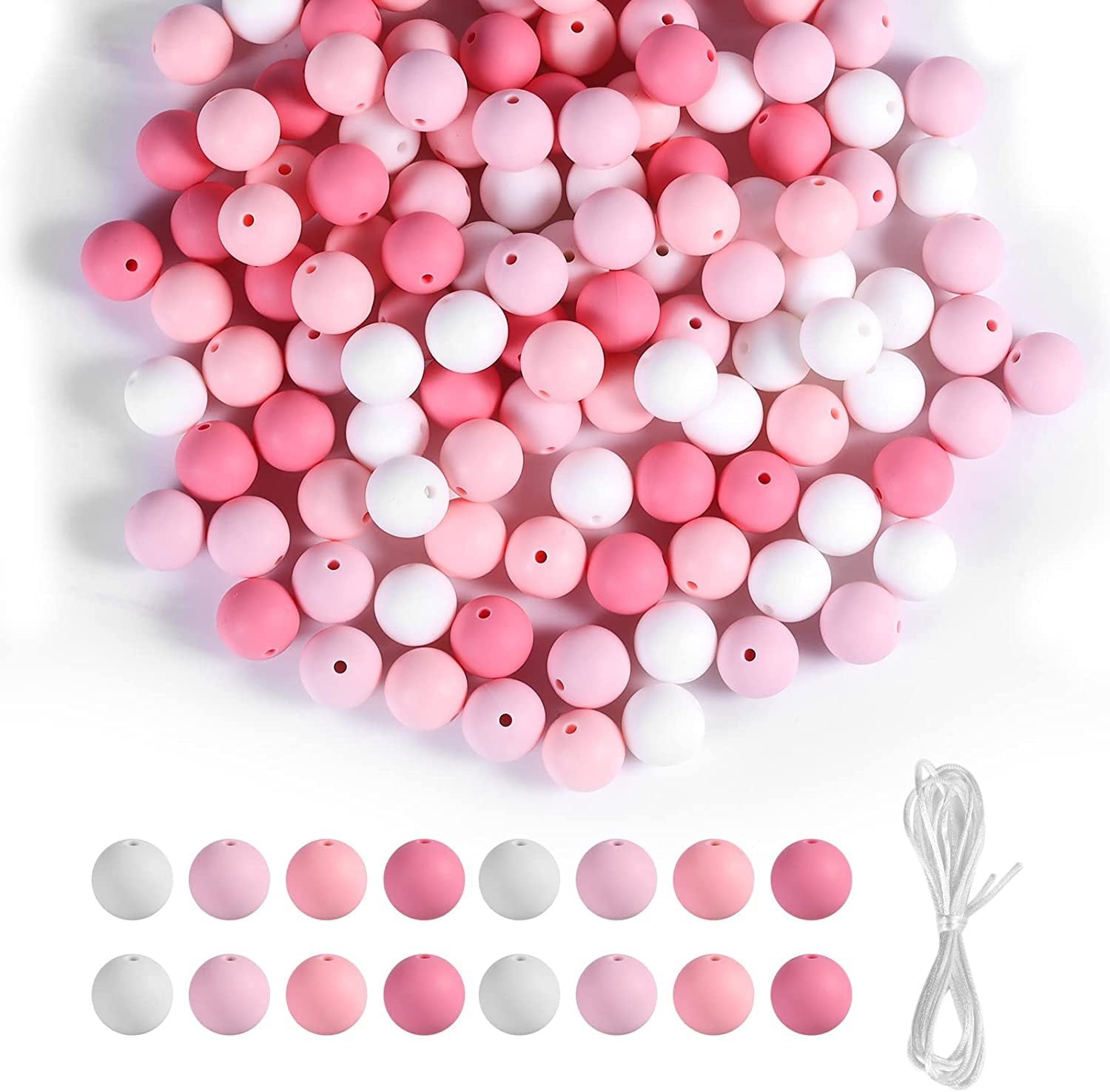 Wholesale Candy Color Round Silicone Beads